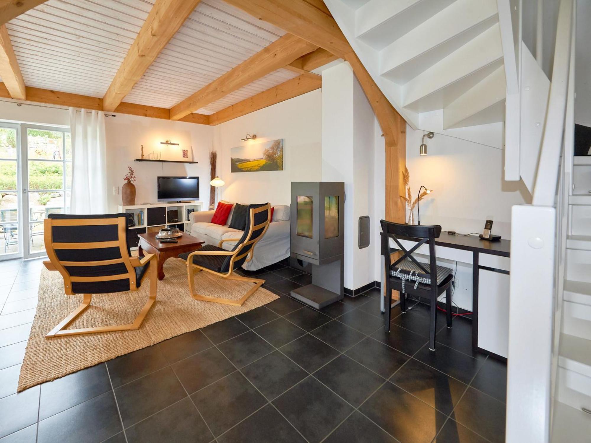 Fachwerkhaeuser Seedorf - Haushaelfte "Sophie Charlott" Mit Kamin Und Terrasse Seedorf (Rugen) Exterior foto